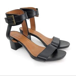 LODI LOVE Ankle Strap Leather Sandals Black 39